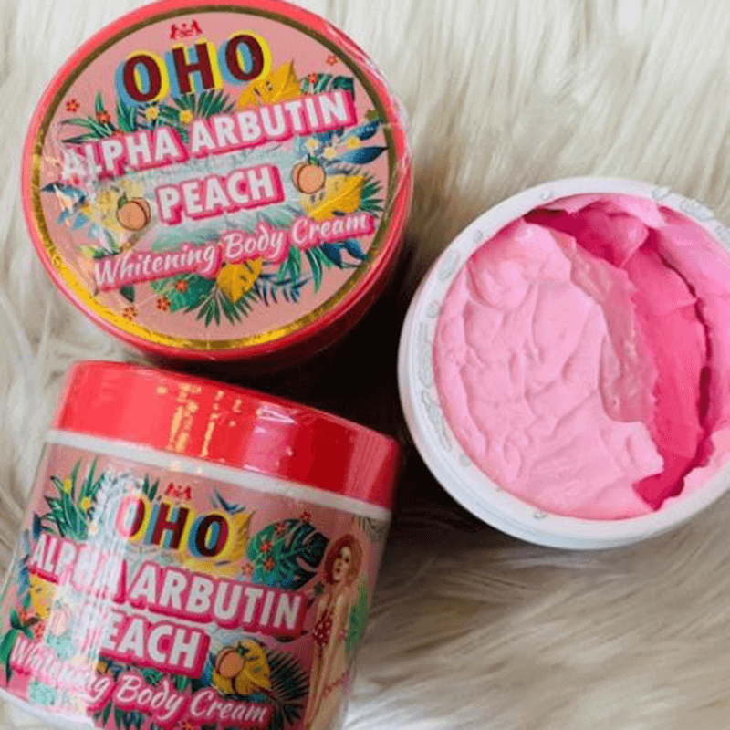 OHO ALPHA ARBUTIN PEACH CREAM 300Grm - Image 4