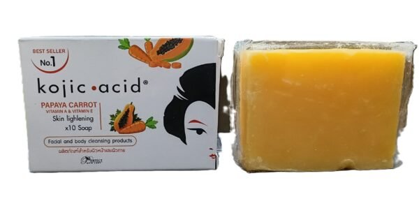 KOJIC ACID PAPAYA CORROT SOAP 80 Grm