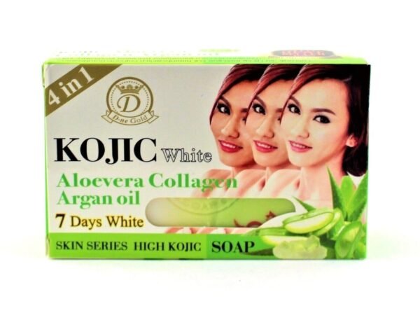 D-Gold Kojic White (Aloevera Collagen, Argen oil) soap 160g
