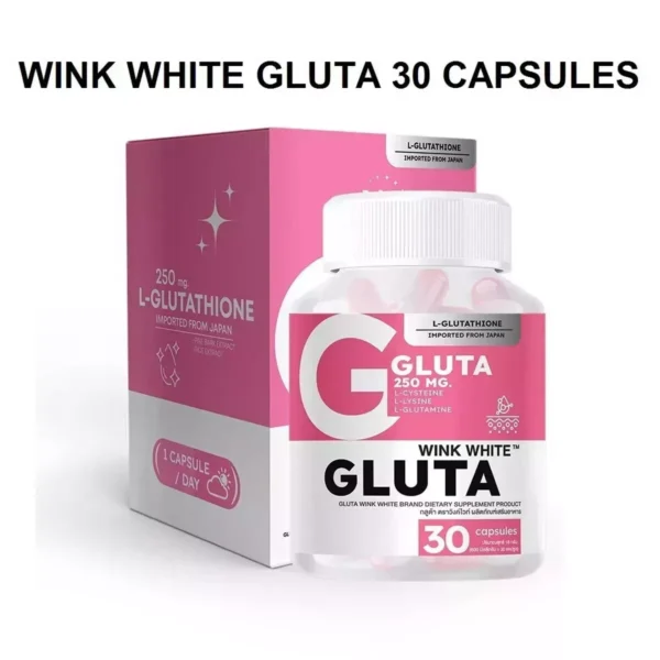 WINK WHITE GLUTA 250MG 30CAPSULES