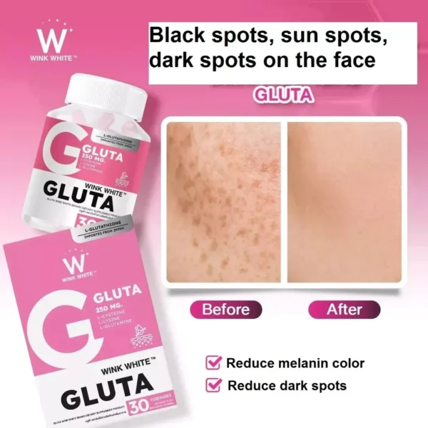 WINK WHITE GLUTA 250MG 30CAPSULES